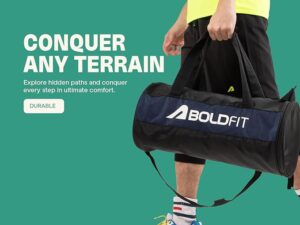 Boldfit Gym Bags For Men With Separate Shoe Compartment